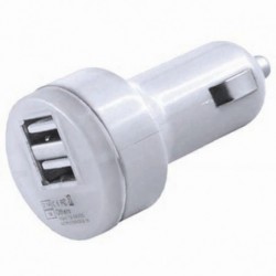USB adapter 12/24V 2,1+1A